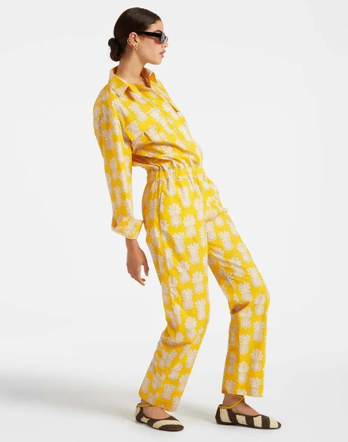 Aviator Jumpsuit Pineapple Sunflower Women La Double J Dresses Aviator Jumpsuit Pineapple Sunflower Women La Double J Dresses