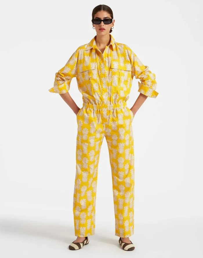Aviator Jumpsuit Pineapple Sunflower Women La Double J Dresses Aviator Jumpsuit Pineapple Sunflower Women La Double J Dresses