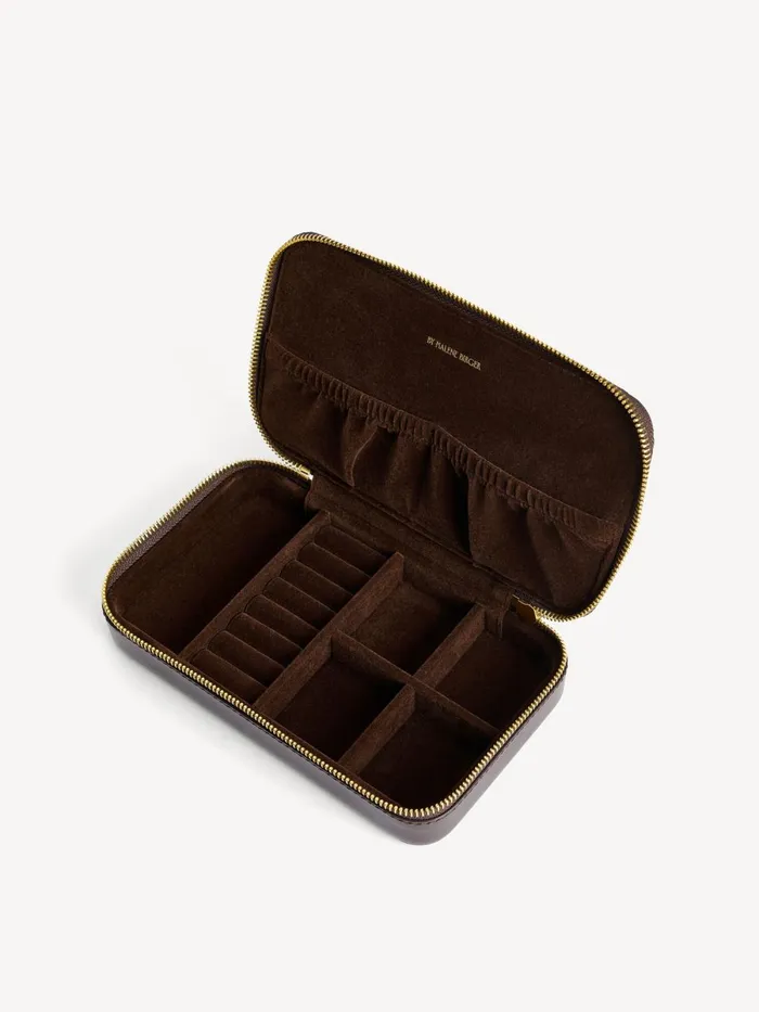Aya Cher Jewellery Case Dark Brown Women By Malene Birger Beauty Bags