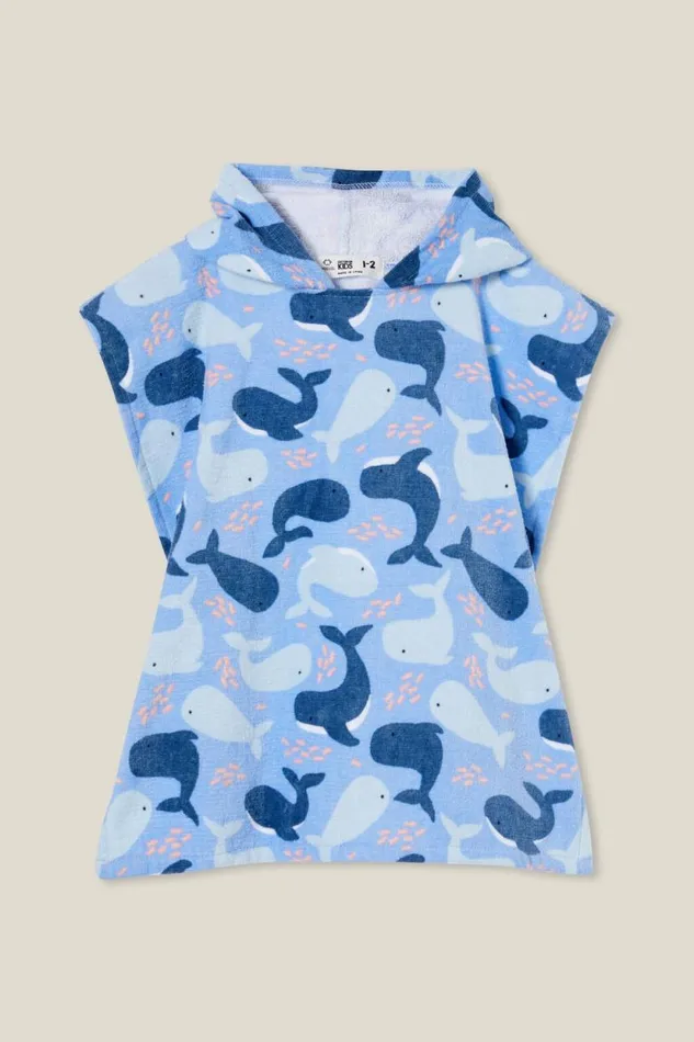 Baby Hooded Towel Dusk Bluewhales Friends Baby Cotton On Swimwear