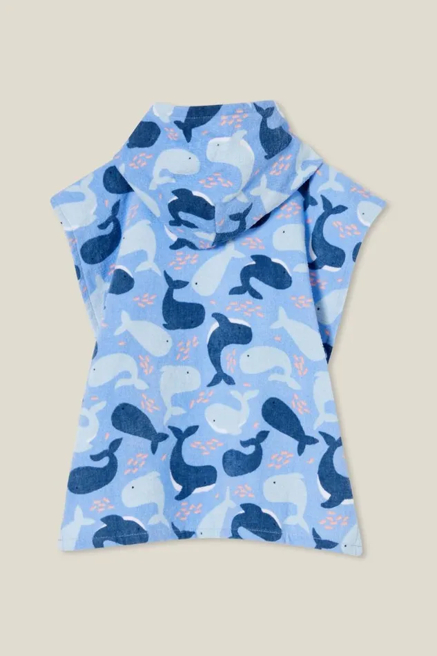 Baby Hooded Towel Dusk Bluewhales Friends Baby Cotton On Swimwear Baby Hooded Towel Dusk Bluewhales Friends Baby Cotton On Swimwear
