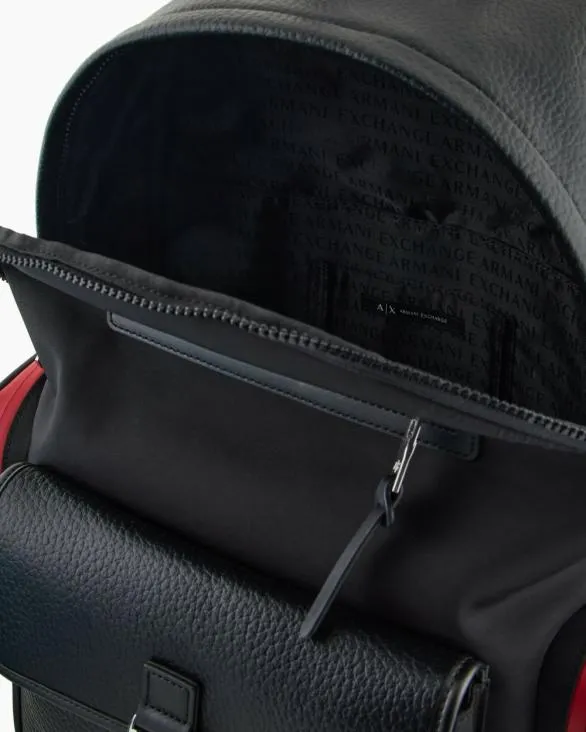 Backpack With Pockets And Logo Black Men Armani Backpacks Backpack With Pockets And Logo Black Men Armani Backpacks