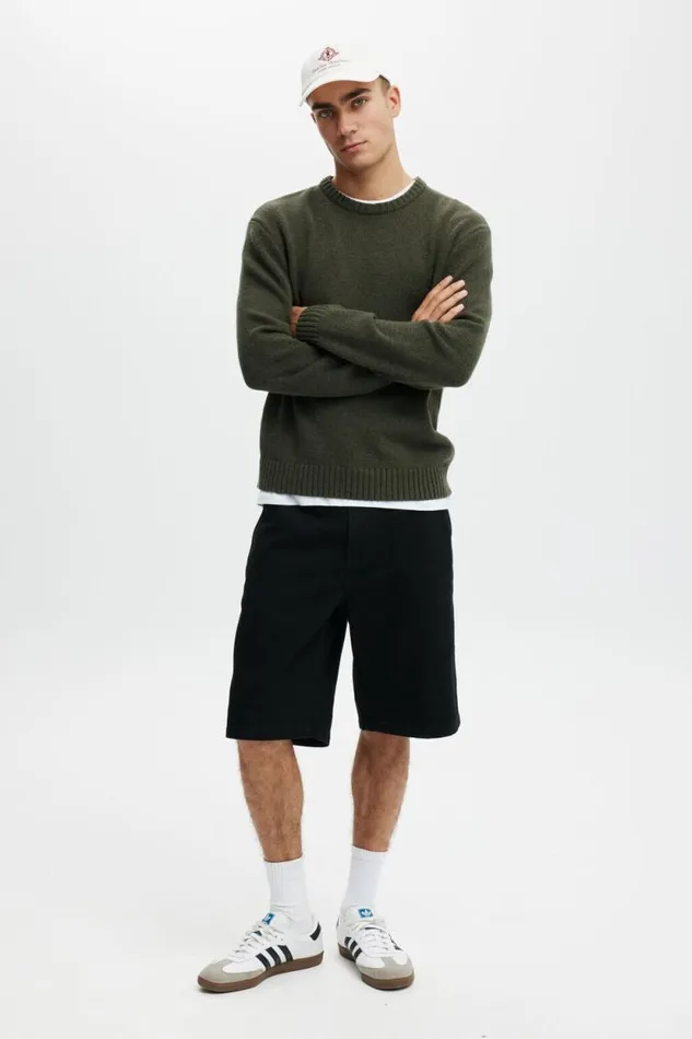 Baggy Denim Short Rinse Black Men Cotton On Jeans