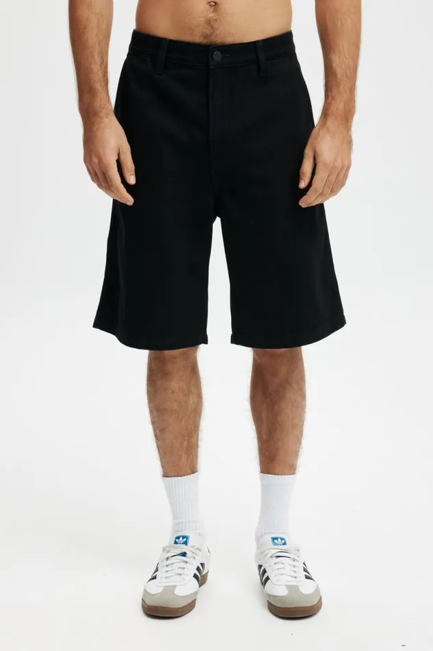 Baggy Denim Short Rinse Black Men Cotton On Jeans Baggy Denim Short Rinse Black Men Cotton On Jeans