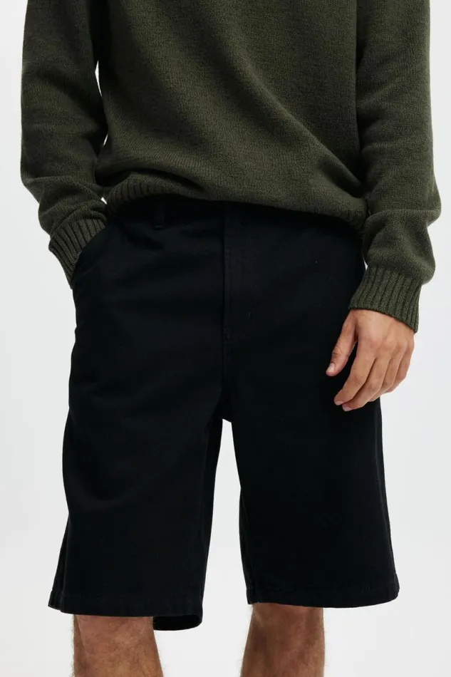 Baggy Denim Short Rinse Black Men Cotton On Jeans Baggy Denim Short Rinse Black Men Cotton On Jeans