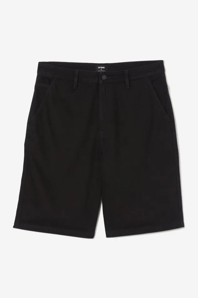 Baggy Denim Short Rinse Black Men Cotton On Jeans Baggy Denim Short Rinse Black Men Cotton On Jeans