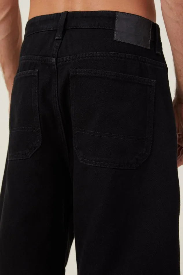 Baggy Denim Short Rinse Black Men Cotton On Jeans Baggy Denim Short Rinse Black Men Cotton On Jeans