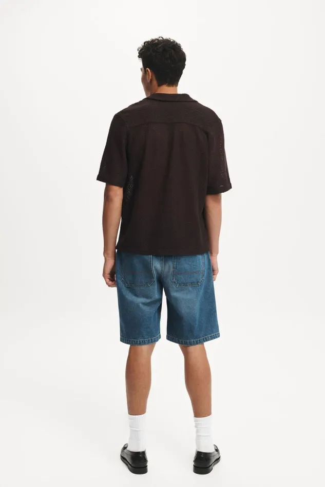 Baggy Denim Short Tint Green Wash Men Cotton On Shorts Baggy Denim Short Tint Green Wash Men Cotton On Shorts