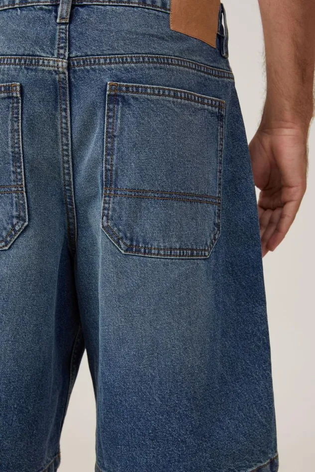 Baggy Denim Short Tint Green Wash Men Cotton On Shorts Baggy Denim Short Tint Green Wash Men Cotton On Shorts