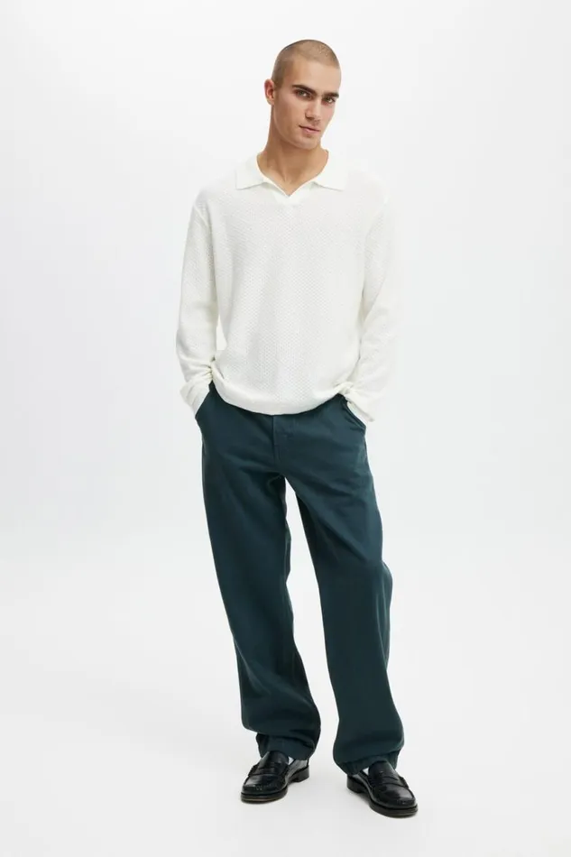 Baggy Jean Carpenter Trekking Green Men Cotton On Pants