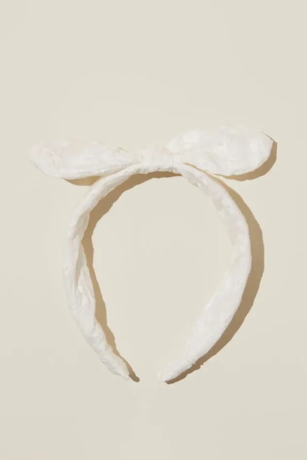 Bailee Bow Headband Vanillabroderie Girls Cotton On Hair Accessories