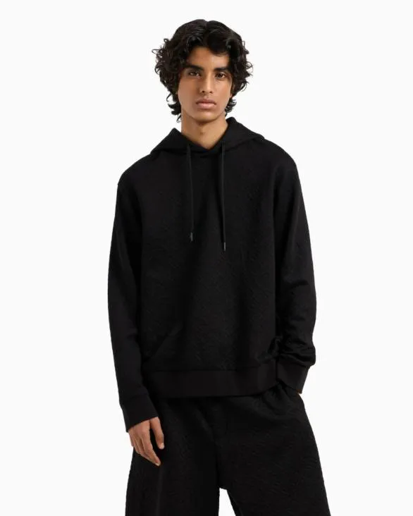Basic Hoodie Black Men Armani Matching Sets Basic Hoodie Black Men Armani Matching Sets