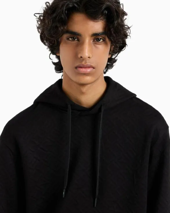 Basic Hoodie Black Men Armani Matching Sets Basic Hoodie Black Men Armani Matching Sets