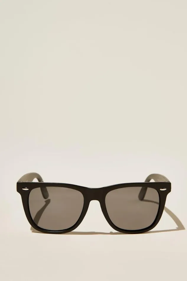 Beckley Polarized Sunglasses Matte Black Smoke Men Cotton On Sunglasses