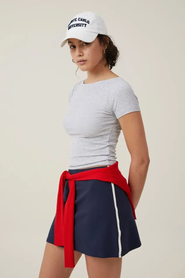 Bella Mini Skirt Winter Night Side Stripe Women Cotton On Skirts