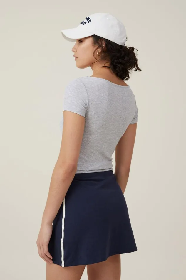 Bella Mini Skirt Winter Night Side Stripe Women Cotton On Skirts