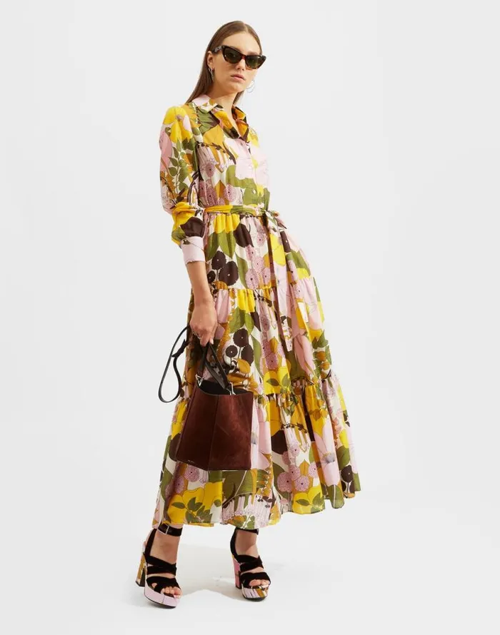 Bellini Dress Big Flower Rose Women La Double J Dresses