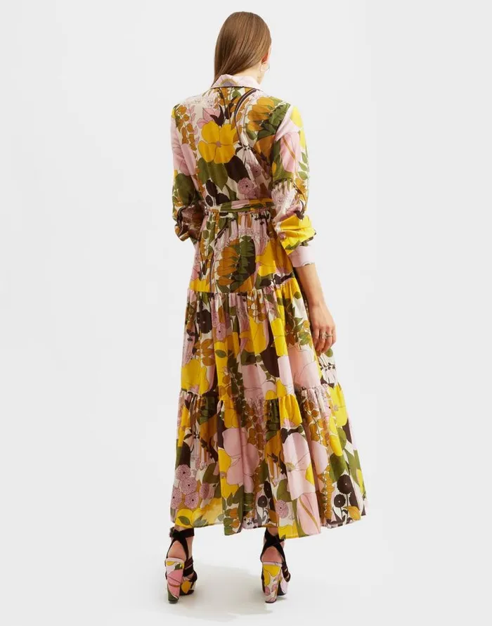 Bellini Dress Big Flower Rose Women La Double J Dresses Bellini Dress Big Flower Rose Women La Double J Dresses