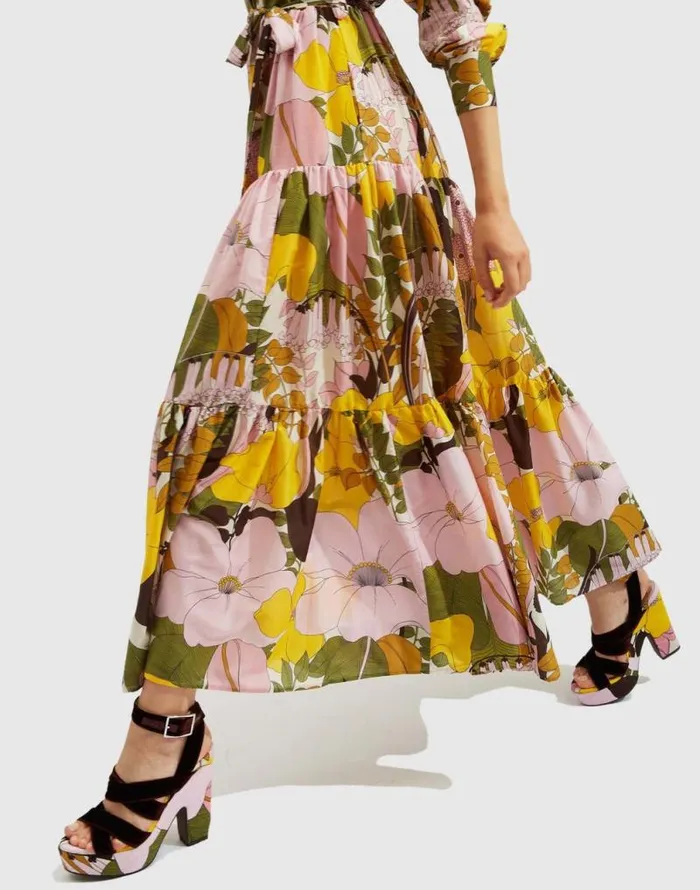 Bellini Dress Big Flower Rose Women La Double J Dresses Bellini Dress Big Flower Rose Women La Double J Dresses