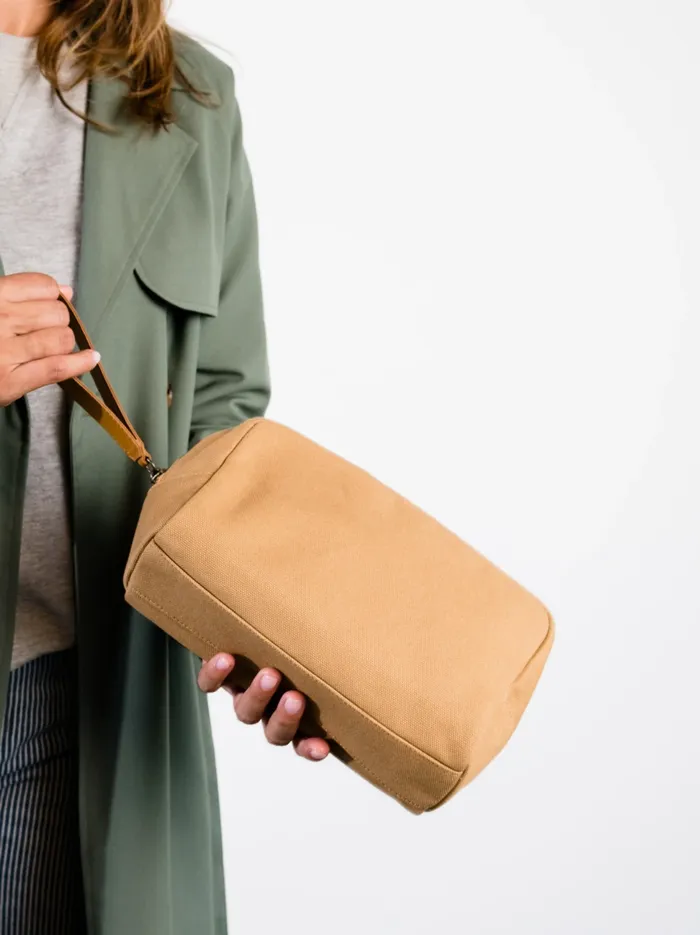 Belts and Accessories Daughter Dopp Kit Tan Canvas 8211 Able Women