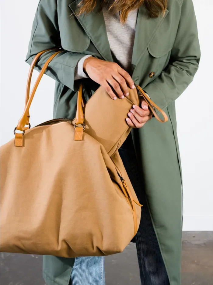 Belts and Accessories Daughter Dopp Kit Tan Canvas 8211 Able Women