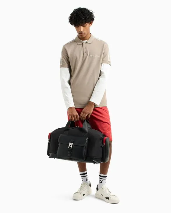 Bermuda Shorts In Satin Stretch Fabric Red Men Armani Trousers And Shorts Bermuda Shorts In Satin Stretch Fabric Red Men Armani Trousers And Shorts