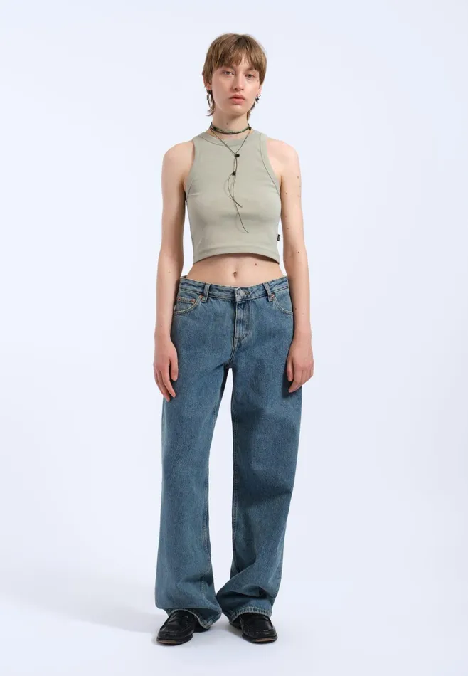 Bey Crop Top 8211 Seagrass Seagrass Women Dr Denim Tees and Tanks