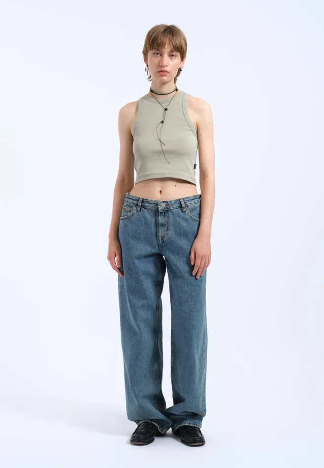 Bey Crop Top 8211 Seagrass Seagrass Women Dr Denim Tees and Tanks