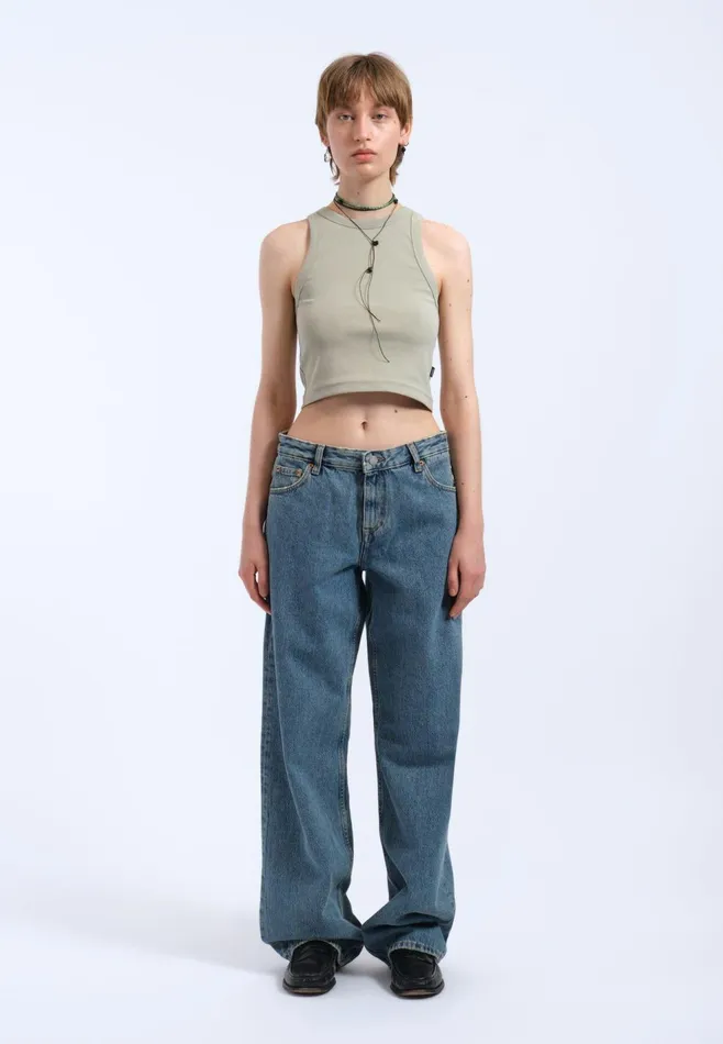 Bey Crop Top 8211 Seagrass Seagrass Women Dr Denim Tees and Tanks