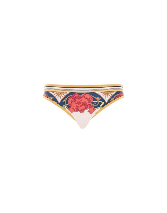 Bikini Bottom Placed Taormina Place Ivory Women La Double J Swimwear Bikini Bottom Placed Taormina Place Ivory Women La Double J Swimwear