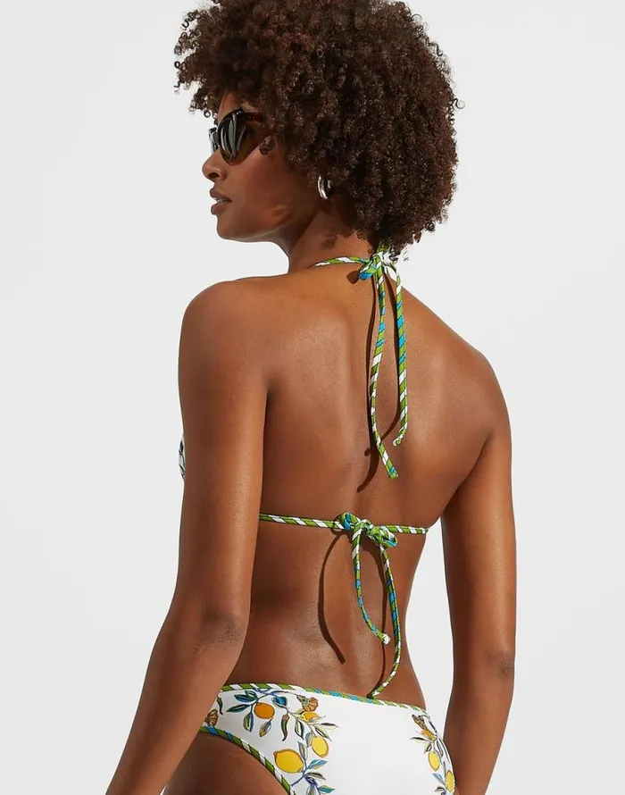 Bikini Top Placed Borboni Place Bianco Women La Double J Swimwear Bikini Top Placed Borboni Place Bianco Women La Double J Swimwear