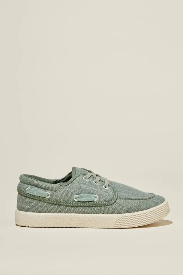 Billy Boat Shoe Swag Green Boys Cotton On Sneakers