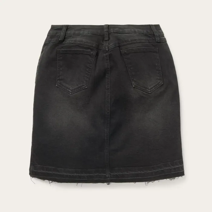 Black Denim 5Pocket Skirt Black Women Stetson Skirts and Shorts