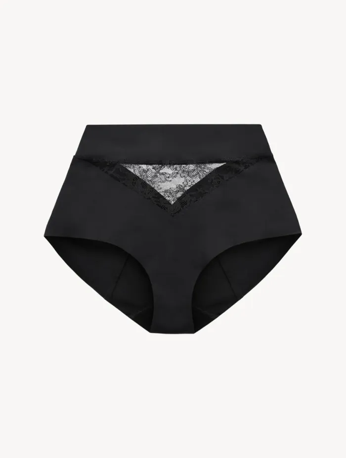 Black Lycra Control Fit Highwaist Briefs With Chantilly Lace Lingerie La Perla Highwaist Black Lycra Control Fit Highwaist Briefs With Chantilly Lace Lingerie La Perla Highwaist