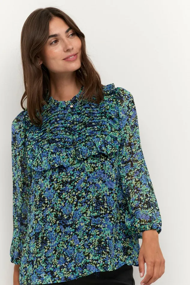Blouses Women CULTURE CUcinna Blouse Dazzling Blue