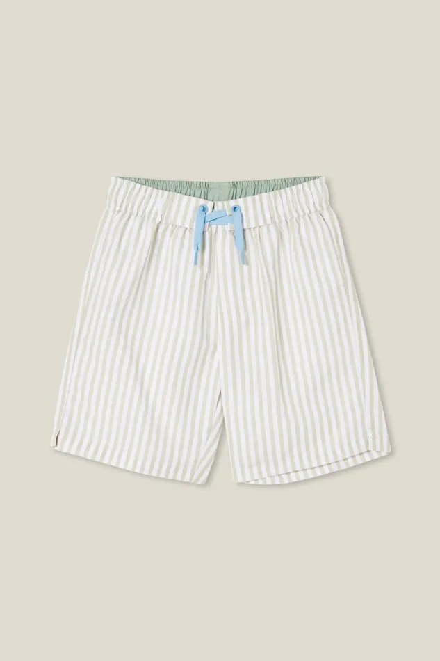 Bobby Board Short Rainy Daywhite Vertical Stripe Boys Cotton On Shorts