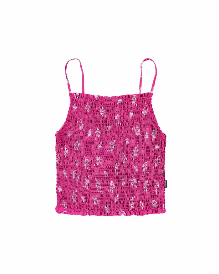 Body Glove New Arrivals Women Daydreamer Smocked Fitted TankTop 8211 Fuchsia