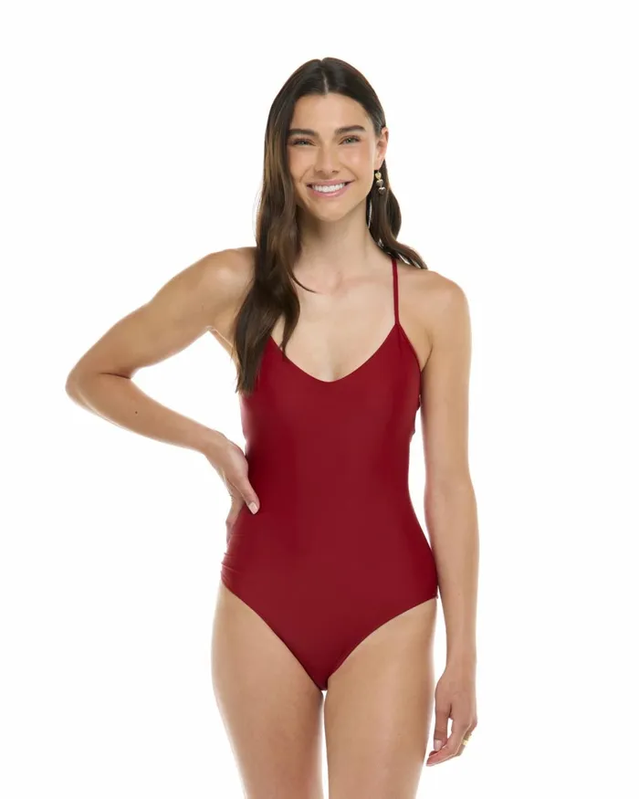 Body Glove OnePieces Women Smoothies Sandbar OnePiece Tank 8211 Cranberry