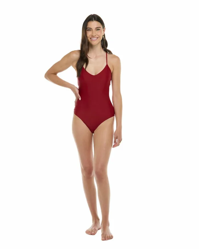 Body Glove OnePieces Women Smoothies Sandbar OnePiece Tank 8211 Cranberry