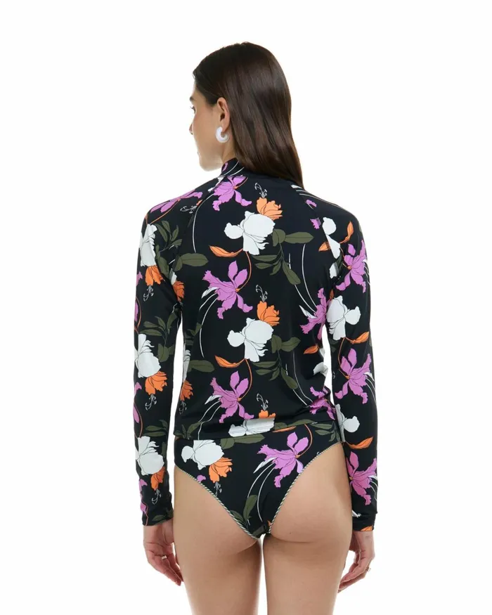Body Glove Rash Guards Sun Protection Women Dreamy Raelynn Long Sleeve Rashguard 8211 Black Dreamy
