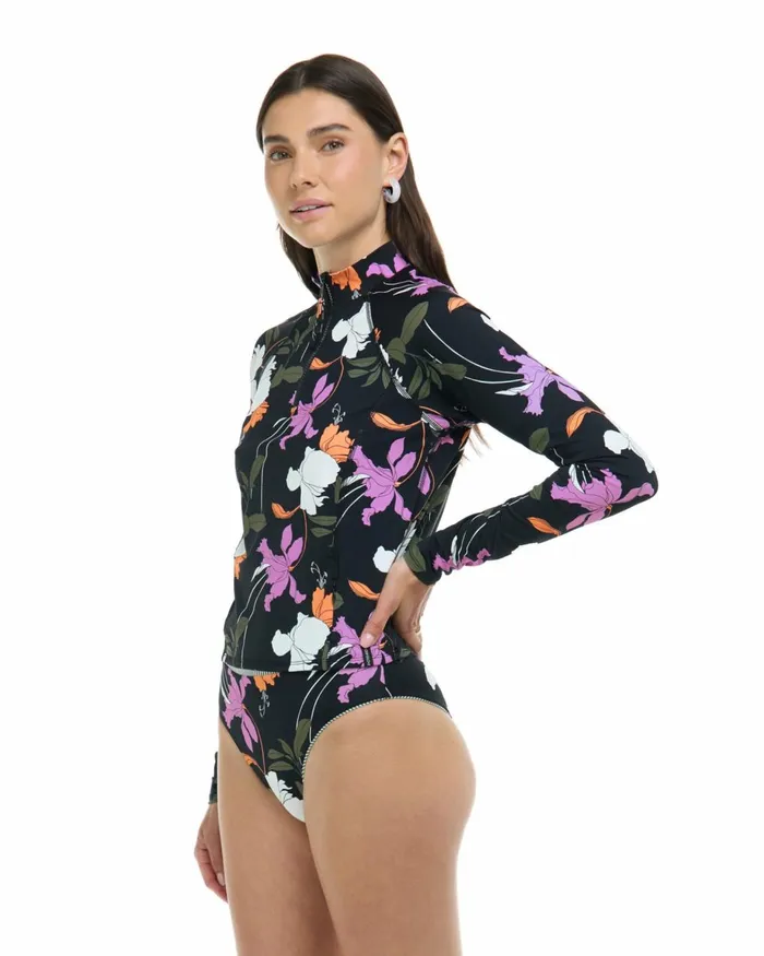 Body Glove Rash Guards Sun Protection Women Dreamy Raelynn Long Sleeve Rashguard 8211 Black Dreamy