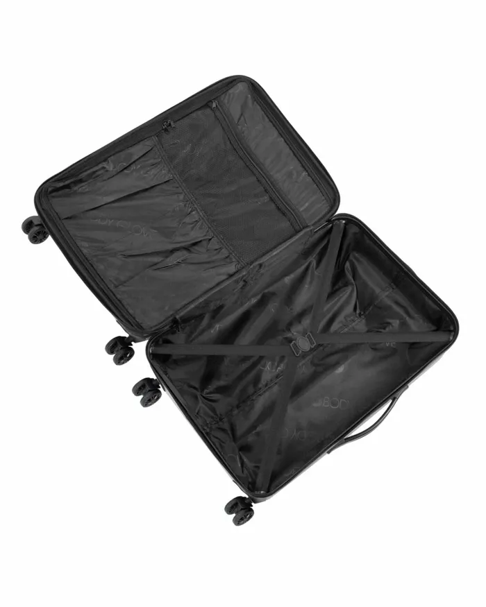 Body Glove Travel Luggage Accessories Redondo 3Piece Hardside Spinner Luggage Set 8211 Charcoal Haze