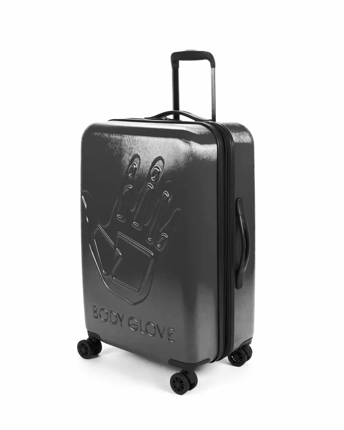 Body Glove Travel Luggage Accessories Redondo 3Piece Hardside Spinner Luggage Set 8211 Charcoal Haze