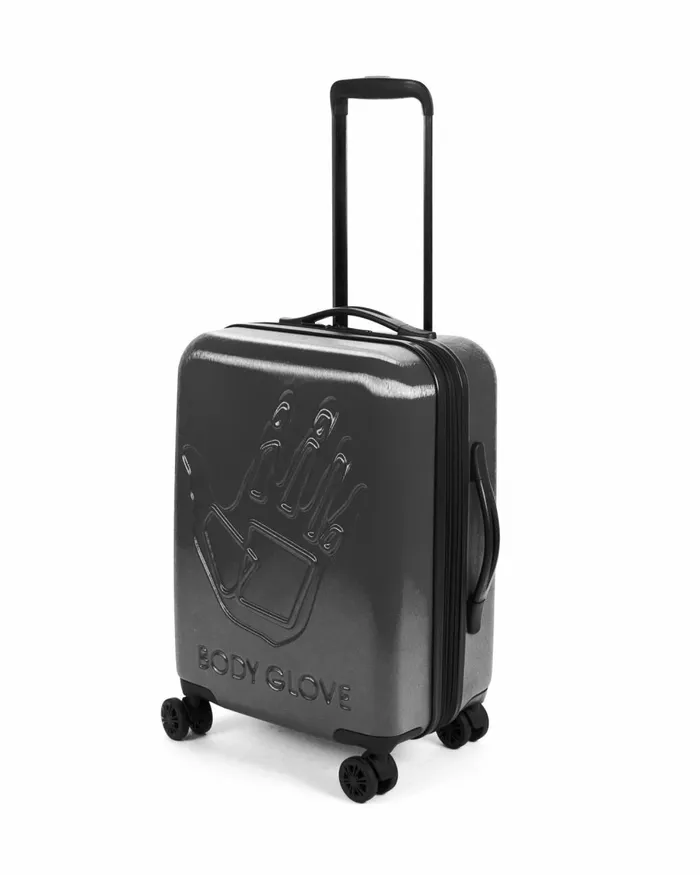 Body Glove Travel Luggage Accessories Redondo 3Piece Hardside Spinner Luggage Set 8211 Charcoal Haze