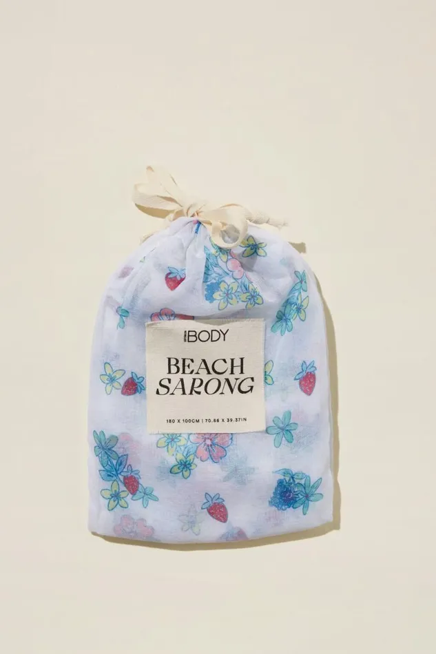Body Laguna Sarong Floral Fraise Women Cotton On Accessories