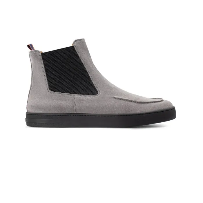 Boots Men Moreschi Grey Suede Ankle Boot