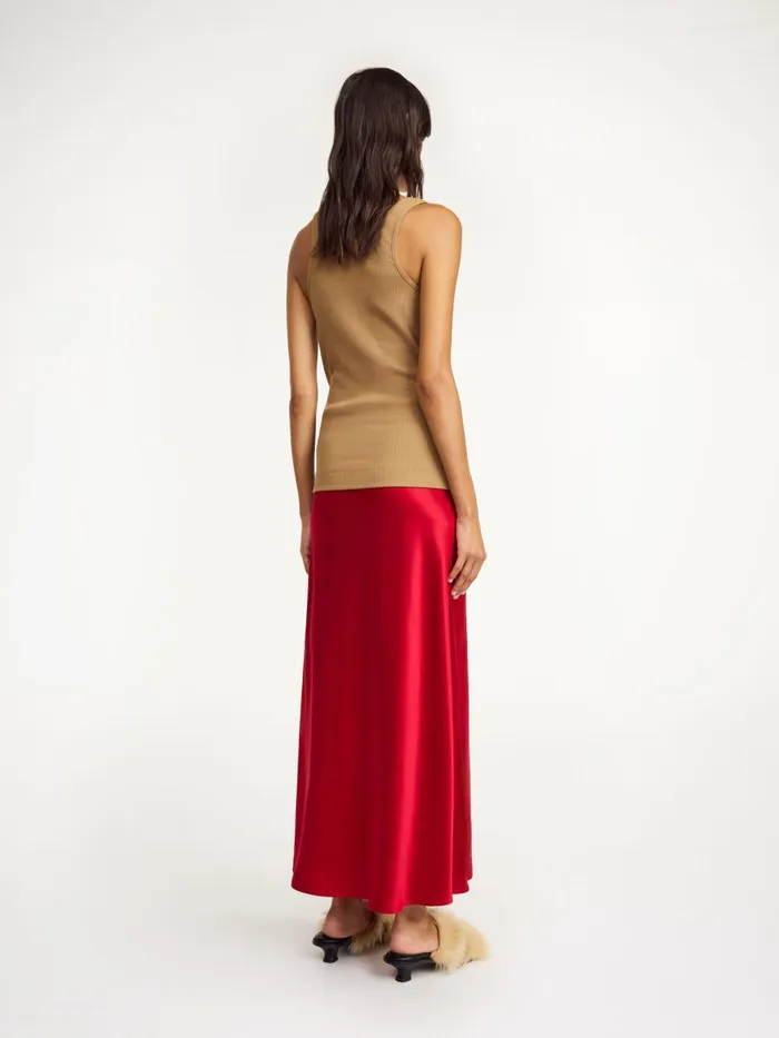 Boshan Midi Skirt Dark Chilli Women By Malene Birger Skirts