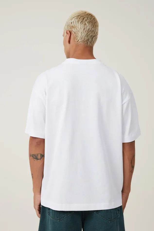 Box Fit Graphic TShirt Whitehappy Hour Men Cotton On Tees and Tanks Box Fit Graphic TShirt Whitehappy Hour Men Cotton On Tees and Tanks