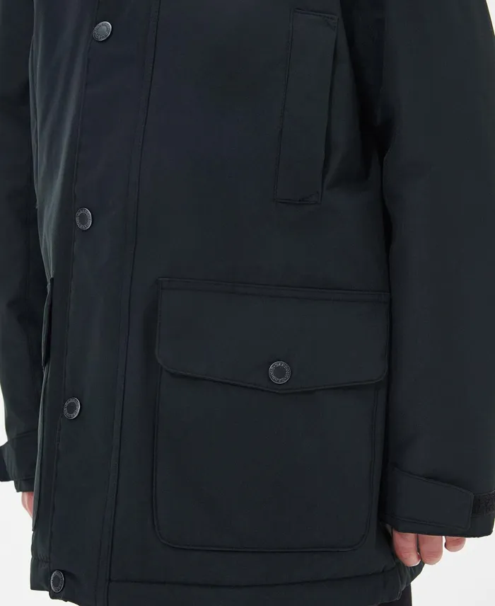 Boys Jackets Barbour Boys039 Ripley Showerproof Parka Jacket Classic Black Boys Jackets Barbour Boys039 Ripley Showerproof Parka Jacket Classic Black