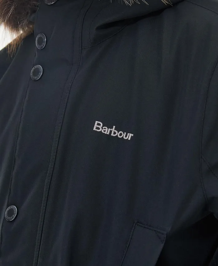 Boys Jackets Barbour Boys039 Ripley Showerproof Parka Jacket Classic Black Boys Jackets Barbour Boys039 Ripley Showerproof Parka Jacket Classic Black